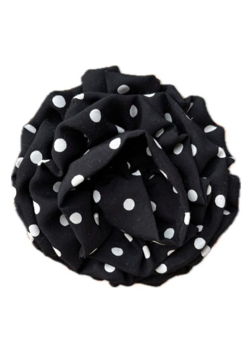 ROSE HAIRCLIP POLKA DOTS